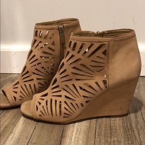BCBGeneration Peep Toe Booties, 8